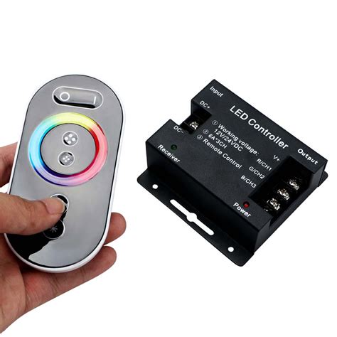 Touch Dimmer Remote Controller Dc12v 24v 18a Rf Wireless For Rgb Led