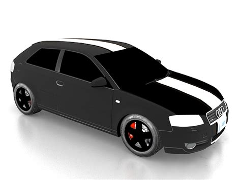 Audi A3 Compact Car 3d Model 3ds Max Files Free Download Cadnav