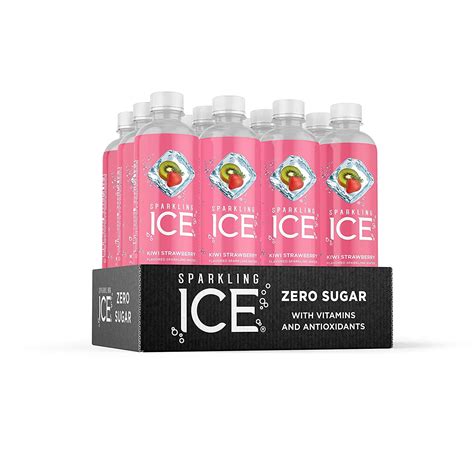 Sparkling Ice Kiwi Strawberry Sparkling Water With Antioxidants And