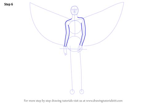 Learn How To Draw An Angel With Sword Angels Step By Step Drawing
