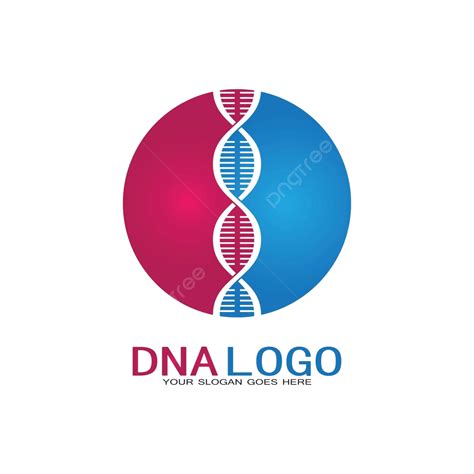 Desain Logo Vektor Dna Modern Templat Simbol Medis Ikonik Untuk Tanda