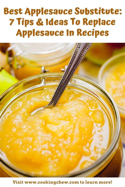 Best Applesauce Substitute 7 Tips And Ideas For Applesauce Alternatives In Recipes