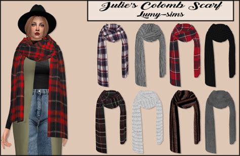 Lumysims Colomb Scarf • Sims 4 Downloads