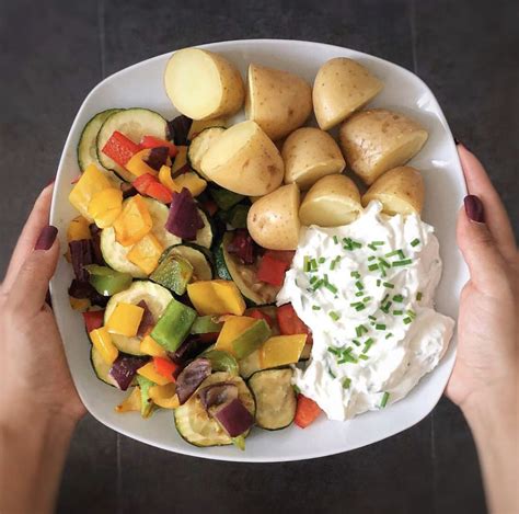 Kartoffeln mit Quark vegetarisch