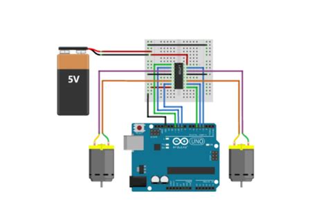 How To Control A Dc Motor With L D Driver Ic Using Arduino Artofit