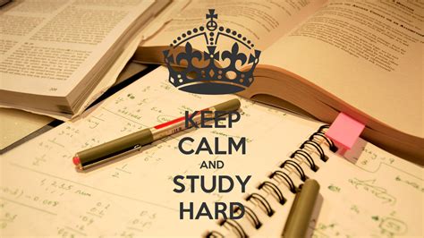Keep Calm And Study Hard Poster Cav Keep Calm O Matic