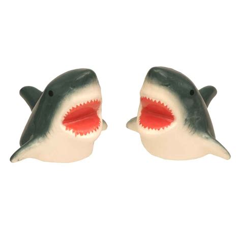 shark jaws salt and pepper shakers ocean and under the sea theme party decorations
