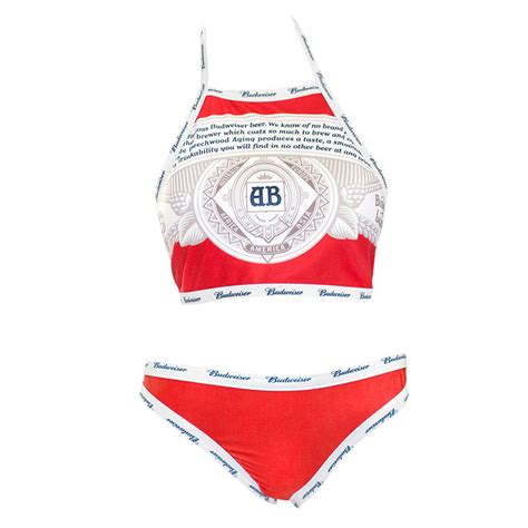 Budweiser Women S Red Two Piece Bikini My Xxx Hot Girl