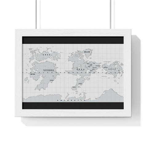 World Map Of Strangereal Etsy
