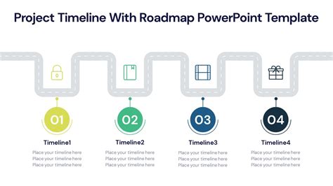 Project Timeline With Roadmap Powerpoint Template Pptuniverse