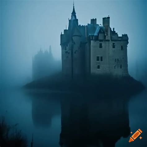 Moody Image Of A Misty Castle On Craiyon