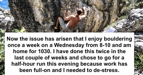 Man Goes Bouldering While Wife Recovers From Emergency C Section She