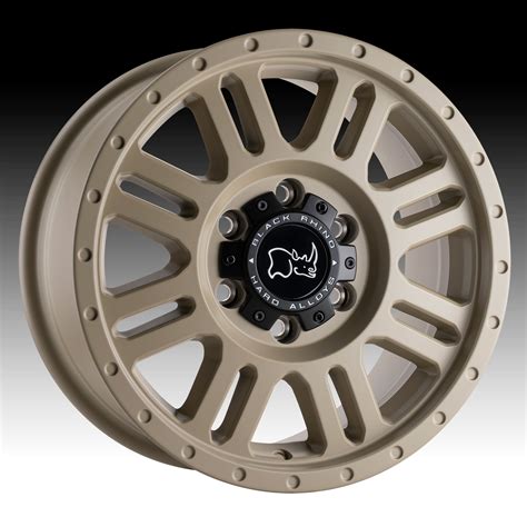 Black Rhino Yellowstone Desert Sand Custom Truck Wheels Yellowstone