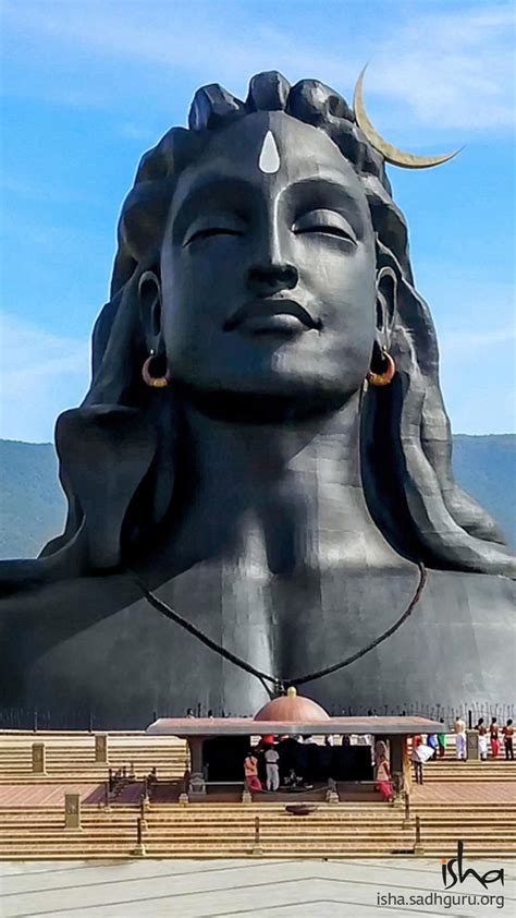 Lord Adiyogi Statue Sunrays Background Wallpaper Download Mobcup