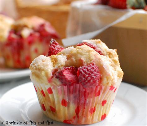 A Sprinkle Of This And That Strawberry Shortcake Muffins