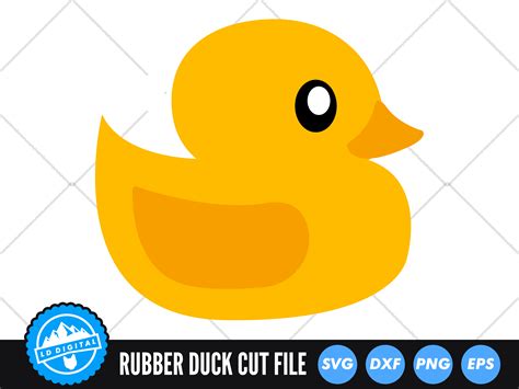 Rubber Duck Svg Rubber Ducky Cut File Bath Time Svg By Ld Digital