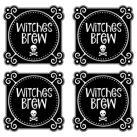 Witches Brew Printable Labels