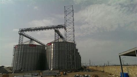 Grain Storage In Azerbaijan Grain Storage Silos Utility Pole