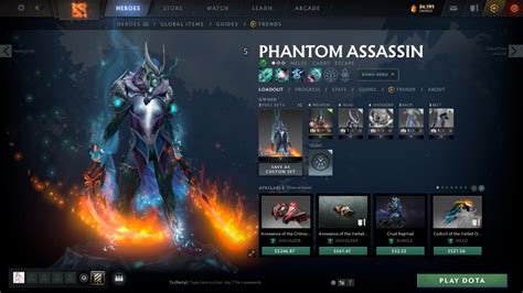Dota Phantom Assassin Arcana Style Video Gaming Video Games