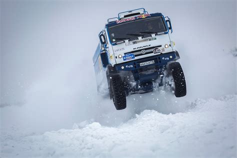 Truck Snow Rally Vehicle Racing Kamaz Hd Wallpaper