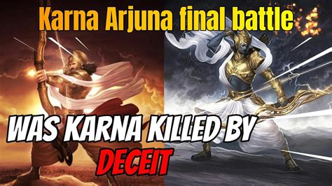 करण और अरजन क अतम मह यदध Karna versus Arjuna final battle