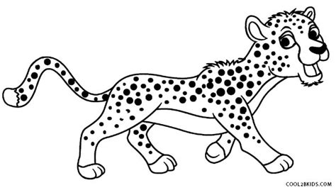 Baby Cheetah Coloring Pages At Free Printable