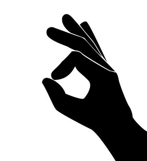 Hand Okay Symbol Vector Stock Vector Image By ©