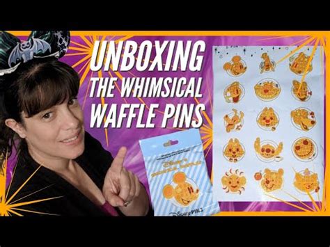 Unboxing Disney Whimsical Waffle Mystery Pins Youtube