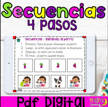 Secuencias Pasos Spanish Step Sequencing Digital Pdf For Speech