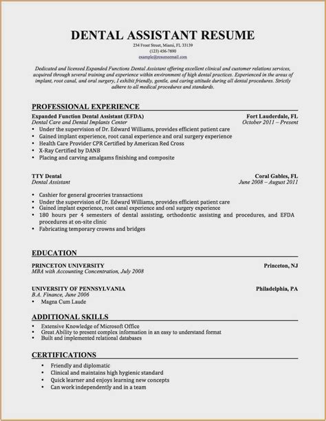 Possess a 2015 danb certification and a dental assistant associate degree. Free Collection 38 Dental assistant Resumes Photo | Free ...