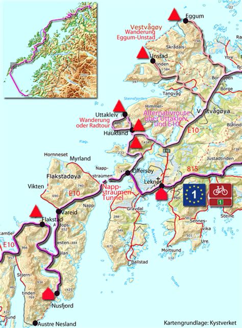 Radtour Durch Norwegen Etappe über Die Lofoten Von Flakstad Nach Leknes