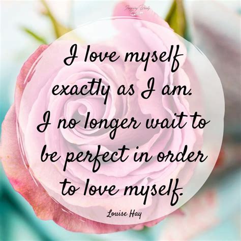 I Love Myself The Way I Am Affirmation Healing Affirmations