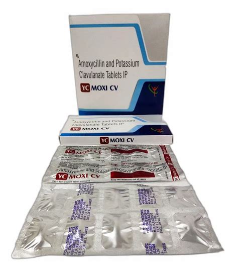 YC MOXI CV Amoxicillin Potassium Clavulanate Tablets Mg At Rs Box In Ahmedabad