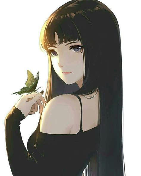 Anime Girl Black Hair Fan Art