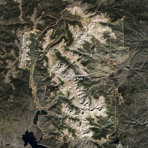 Landsat Image Gallery Rocky Mountain National Park