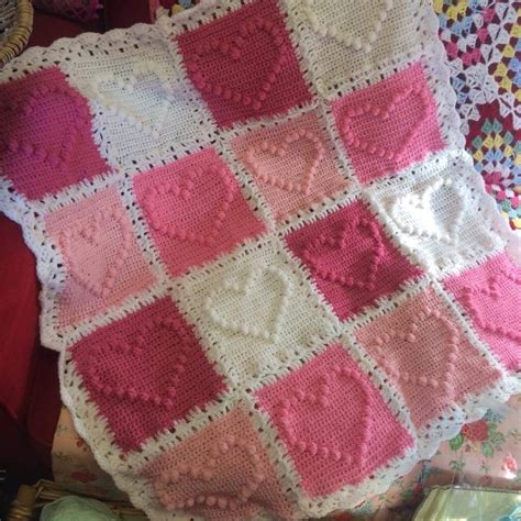 Crochet Heart Blanket Heart Blanket Pattern Crochet Heart Blanket