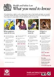 Employers are required to maintain records of all reported injuries and. Case Studies- H&S Law Poster | The Safety Business