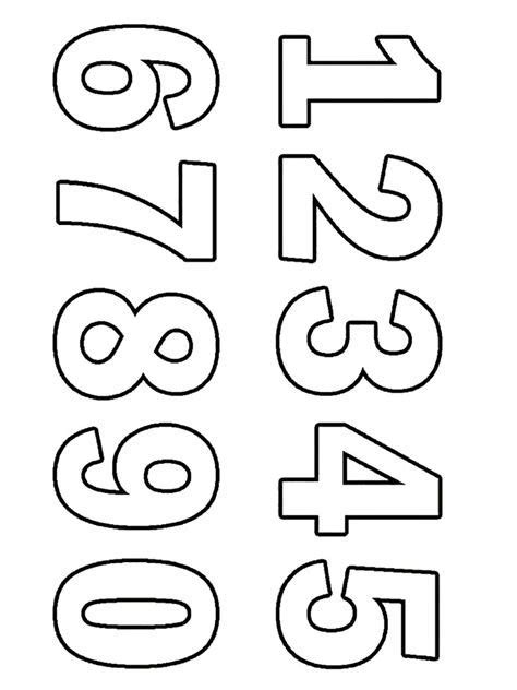 Free Number Stencils Printable To Download Number Stencils Free