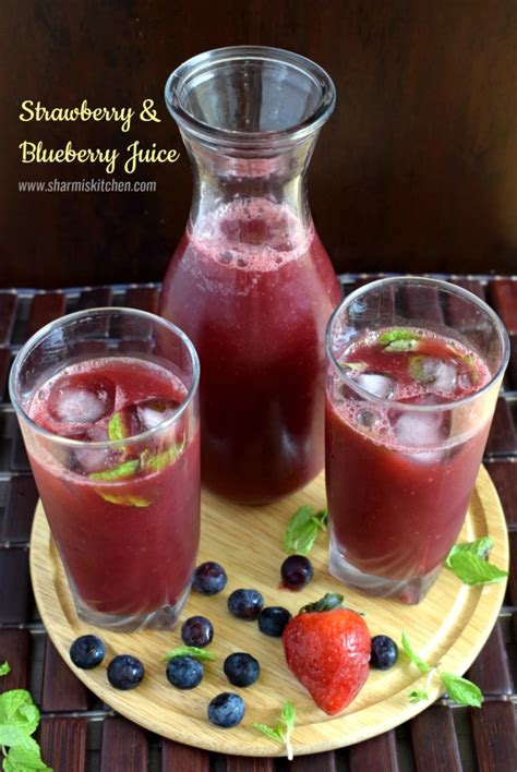 Strawberry And Blueberry Juice Recipe