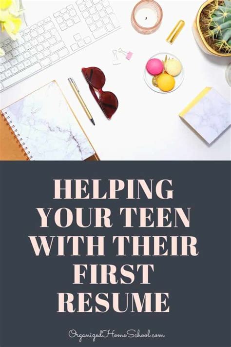Center the teen's name at the top of the resume in a font that's larger and bolder than the rest of the information on the resume. Helping Your Teen with Their First Job Resume - Organized ...