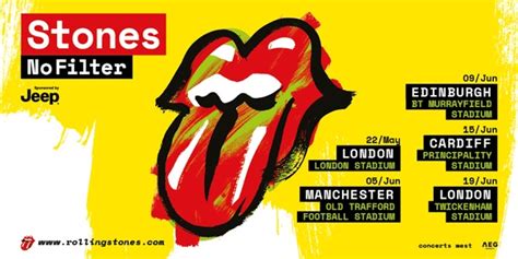 The Rolling Stones Concert Tickets On Sale From 9am Thursday 1st March