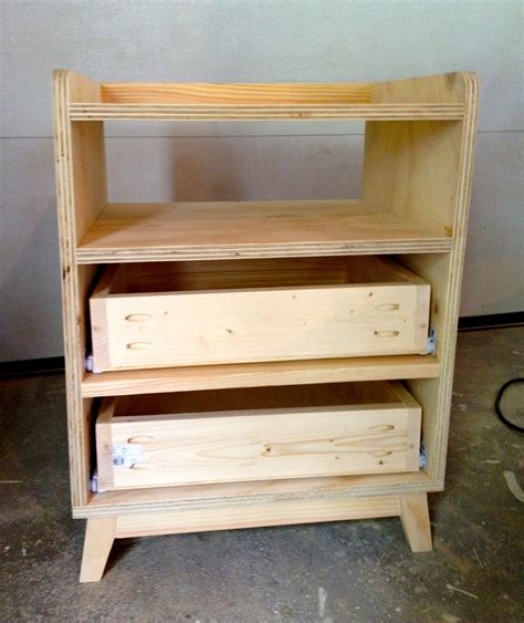 Waterproofing your table will prevent the plywood from becoming damaged if beer or other liquids get spilled on your table. Remodelaholic | Modern DIY Nightstand