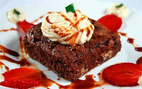 Wallpaper Food Strawberries Breakfast Dessert Chocolate Cake