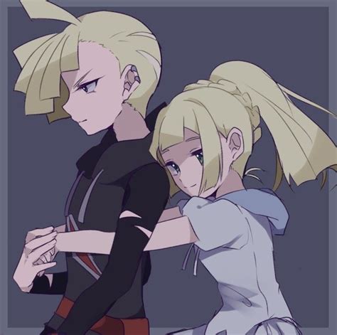 Gladion And Lillie From Pokémon Sun And Moon Pokemon Moon Pokemon Art Pokémon Heroes Moon
