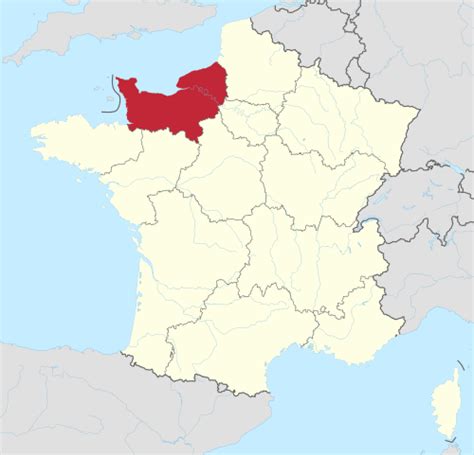 Normandië Administratieve Regio Encyclopedie