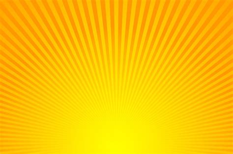 Premium Vector Sun Rays Sunburst On Yellow And Orange Color