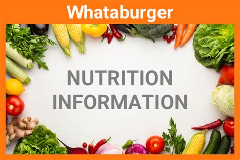Whataburger Menu Nutrition Nutrition