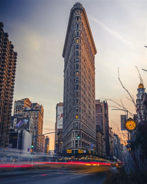 Sunset On Half Of The Flatiron Building In Nyc A7iii 24 105 G Nd