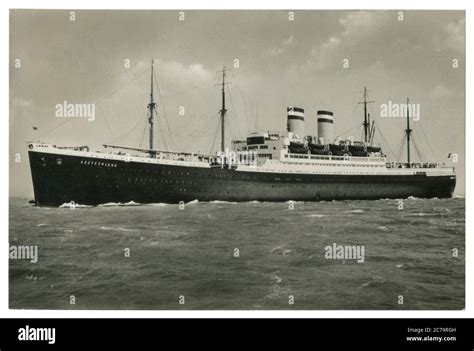 German Historical Photo Postcard Ocean Liner Ss Deutschland 1923