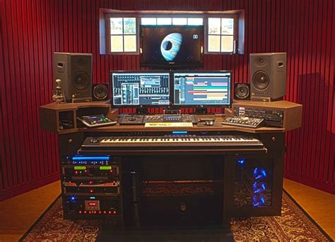 What recording studio software do you need? Desk | Music studio room, Home studio desk, Music studio